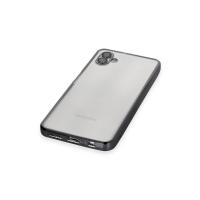 Newface Samsung Galaxy A04 Kılıf Razer Lensli Silikon - Siyah