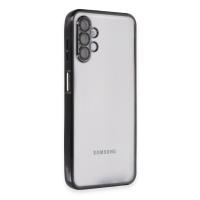 Newface Samsung Galaxy A04S Kılıf Razer Lensli Silikon - Siyah