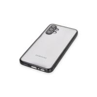 Newface Samsung Galaxy A04S Kılıf Razer Lensli Silikon - Siyah