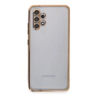 Newface Samsung Galaxy A32 Kılıf Razer Lensli Silikon - Gold