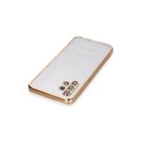 Newface Samsung Galaxy A32 Kılıf Razer Lensli Silikon - Gold