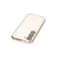 Newface Samsung Galaxy S24 Kılıf Razer Lensli Silikon - Gold