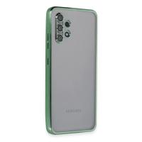 Newface Samsung Galaxy A32 Kılıf Razer Lensli Silikon - Yeşil
