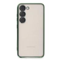 Newface Samsung Galaxy S24 Plus Kılıf Razer Lensli Silikon - Yeşil