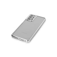 Newface Samsung Galaxy A23 4G Kılıf Razer Lensli Silikon - Gümüş