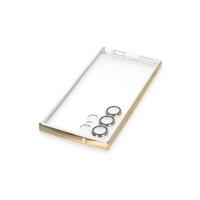 Newface Samsung Galaxy S24 Ultra Kılıf Razer Lensli Silikon - Gümüş