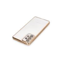 Newface Samsung Galaxy A53 5G Kılıf Razer Lensli Silikon - Gold