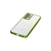 Newface Samsung Galaxy A73 5G Kılıf Razer Lensli Silikon - Yeşil