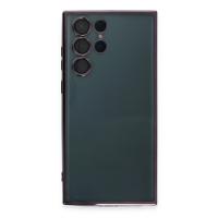 Newface Samsung Galaxy S22 Ultra Kılıf Razer Lensli Silikon - Mor