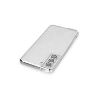 Newface Samsung Galaxy S21 FE Kılıf Razer Lensli Silikon - Gümüş