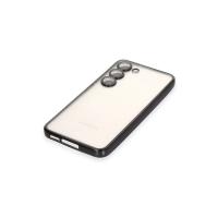 Newface Samsung Galaxy S23 Kılıf Razer Lensli Silikon - Siyah