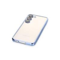 Newface Samsung Galaxy S23 Kılıf Razer Lensli Silikon - Açık Mavi