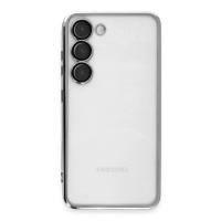 Newface Samsung Galaxy S23 Plus Kılıf Razer Lensli Silikon - Gümüş