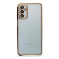 Newface Samsung Galaxy M23 Kılıf Razer Lensli Silikon - Gold