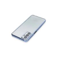 Newface Samsung Galaxy M23 Kılıf Razer Lensli Silikon - Açık Mavi