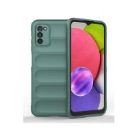 Newface Samsung Galaxy A03S Kılıf Optimum Silikon - Koyu Yeşil