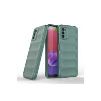 Newface Samsung Galaxy A03S Kılıf Optimum Silikon - Koyu Yeşil