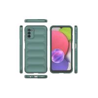 Newface Samsung Galaxy A03S Kılıf Optimum Silikon - Koyu Yeşil