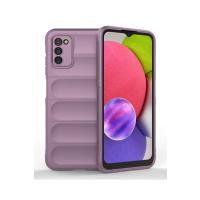 Newface Samsung Galaxy A03S Kılıf Optimum Silikon - Mor