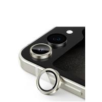 Newface Samsung Galaxy Z Flip 5 Valdez Metal Kamera Lens - Krem