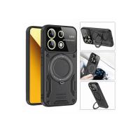 Newface Samsung Galaxy A05 Kılıf Joy Lens Standlı Kapak - Koyu Yeşil