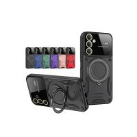 Newface Samsung Galaxy A05S Kılıf Joy Lens Standlı Kapak - Kırmızı