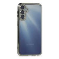 Newface Samsung Galaxy A35 5G Kılıf Razer Lensli Silikon - Gümüş