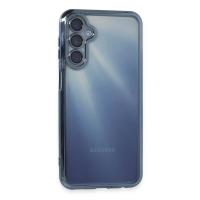 Newface Samsung Galaxy A55 5G Kılıf Razer Lensli Silikon - Sierra Blue