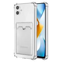 Newface Samsung Galaxy A05 Kılıf Kart Şeffaf Silikon - Şeffaf