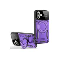 Newface Samsung Galaxy A06 Kılıf Joy Lens Standlı Kapak - Mor