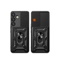 Newface Samsung Galaxy S25 Plus Kılıf Pars Lens Yüzüklü Silikon - Lacivert