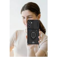 Newface Samsung Galaxy S25 Plus Kılıf Zuma Kartvizitli Yüzüklü Silikon - Yeşil