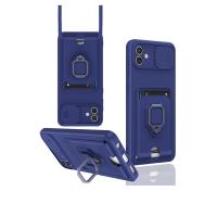 Newface Samsung Galaxy A06 Kılıf Zuma Kartvizitli Yüzüklü Silikon - Lacivert