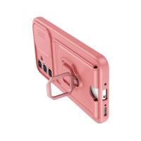 Newface Samsung Galaxy A36 Kılıf Zuma Kartvizitli Yüzüklü Silikon - Pembe