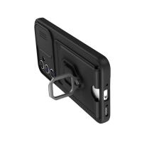 Newface Samsung Galaxy A56 Kılıf Zuma Kartvizitli Yüzüklü Silikon - Siyah