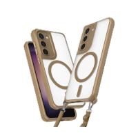 Newface Samsung Galaxy S23 Kılıf Enka Magsafe Silikon Kılıf - Desert