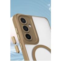 Newface Samsung Galaxy S23 FE Kılıf Enka Magsafe Silikon Kılıf - Desert