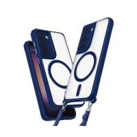 Newface Samsung Galaxy S23 Plus Kılıf Enka Magsafe Silikon Kılıf - Lacivert