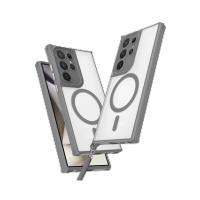 Newface Samsung Galaxy S23 Ultra Kılıf Enka Magsafe Silikon Kılıf - Titan Gri