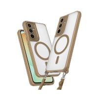 Newface Samsung Galaxy S25 Kılıf Enka Magsafe Silikon Kılıf - Desert