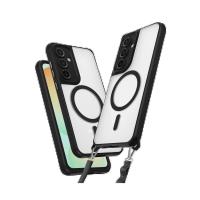 Newface Samsung Galaxy S25 Plus Kılıf Enka Magsafe Silikon Kılıf - Siyah