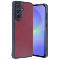 Newface Samsung Galaxy A56 Kılıf Aras Deri Kapak - Bordo