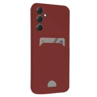 Newface Samsung Galaxy A16 5G Kılıf Kelvin Kartvizitli Silikon - Bordo