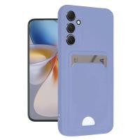 Newface Samsung Galaxy A16 5G Kılıf Kelvin Kartvizitli Silikon - Lila