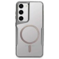 Newface Samsung Galaxy S23 Kılıf Boyi Magsafe Silikon Kapak - Gümüş