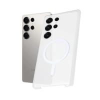 Newface Samsung Galaxy S24 Ultra Kılıf PC Zara Magsafe Şeffaf Kılıf - Şeffaf