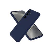 Newface Samsung Galaxy S25 Kılıf Nano içi Kadife Silikon - Lacivert