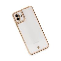 Newface Samsung Galaxy A04 Kılıf Liva Lens Silikon - Rose