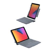 Newface T5506D iPad 10.2 (9.Nesil) Kılıf Palermo Ledli Klavyeli Standlı Tablet Kılıfı - Siyah