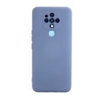 Newface Tecno Camon 16 Kılıf Nano içi Kadife Silikon - Gri